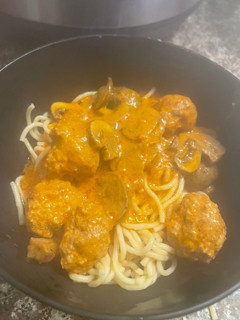 A picture of Not a Bland Spaghetti.