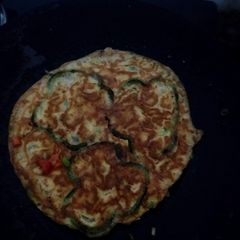 A picture of Capsicum Omelette.