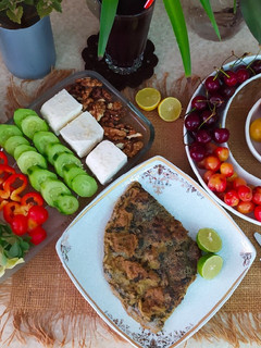 عکسی از دستور خاگینه تره کوهی خشک شده شیرازی