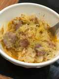 Repollo con panceta y chorizo (no chucrut)