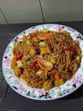 Tumis Tahu Mie Basah (mie karet)