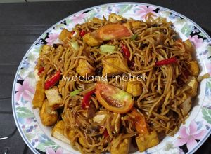 Foto resep Tumis Tahu Mie Basah (mie karet)