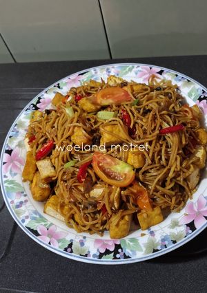 Foto resep Tumis Tahu Mie Basah (mie karet)