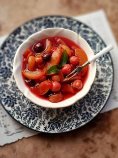 عکسی از دستور کمپوت چند میوه فوری (با نبات)