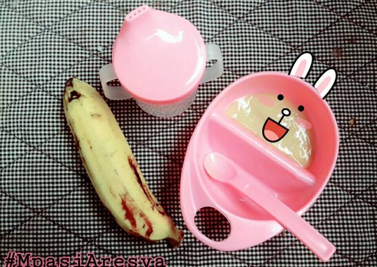Resep masakan Mpasi 6m+ : Pure Pisang | Cara Membuat Mpasi 6m+ : Pure Pisang Yang Sedap