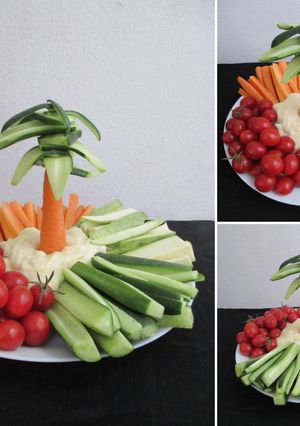 عکسی از دستور دیپ سیب زمینی ساده برای سرو کنار سبزیجات