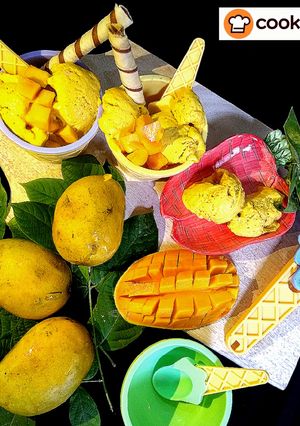 A picture of Mango Banana Icecream.