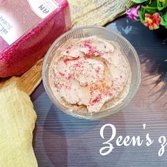 A picture of Tahini Paste with Sumac.