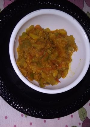 A picture of BAINGAN KA BHARTA without roasting.