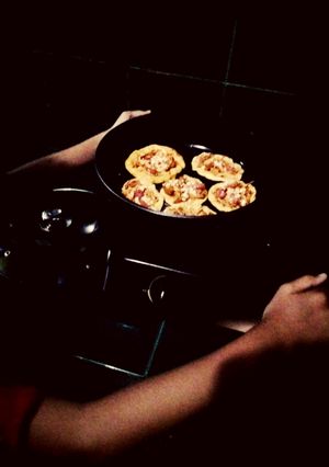 Foto resep Stuffed Crust Thin Pizza 