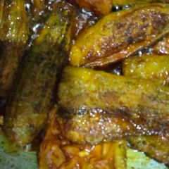 A picture of Bittergourd (karela) sabji.