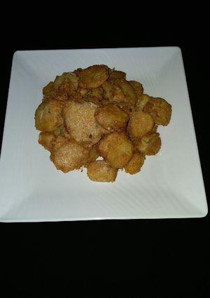 A picture of Bread crumbs coated potato.