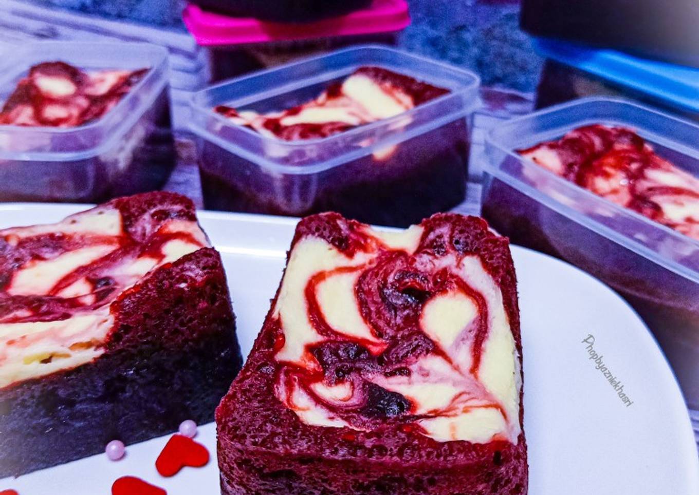 Resepi Red Velvet Cheese Brownies yang Boleh Manjain Lidah dan Ringkas
