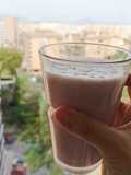 Batido proteico de fresa y plátano