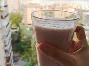 Una foto de batido proteico