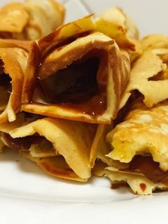 Фото Трубочки из детства на сковороде.