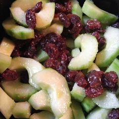 A picture of Cucumber and raisins salad.