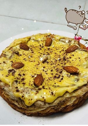 Hình của món Bánh Bông Lan Sốt Phô Mai.