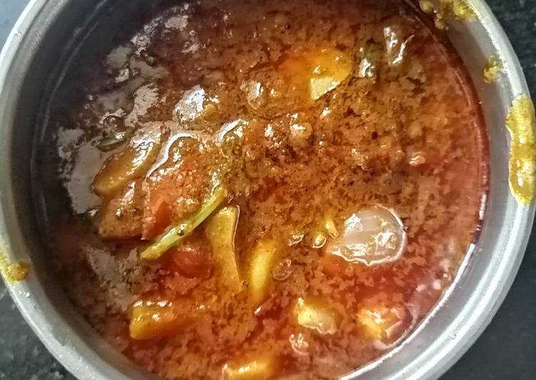 Recipe of Any-night-of-the-week Poondu milagu kulambu