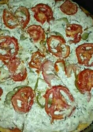 صورة لوصفة بيتزا بخلطة الجبنه الرهيبه