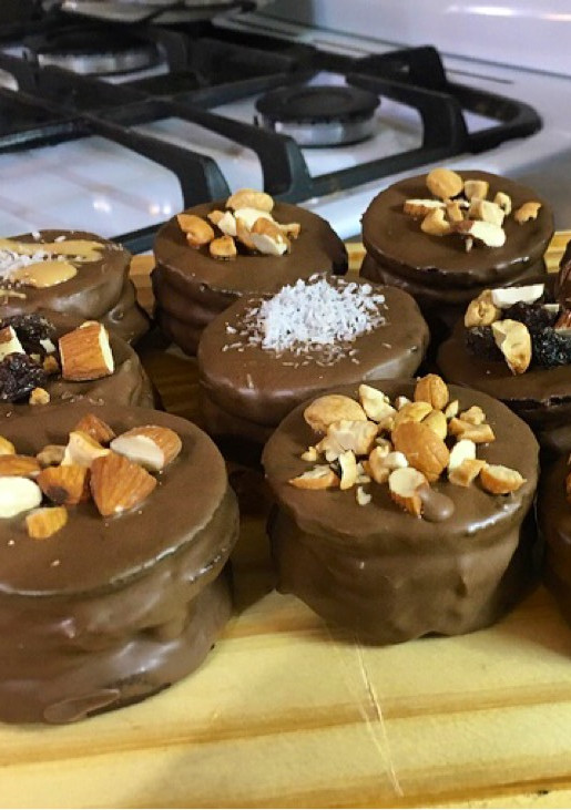 Una foto de Alfajores de dulce de leche