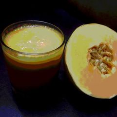 A picture of Muskmelon juice.