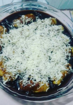 Foto resep Pisang rol kuah coklat