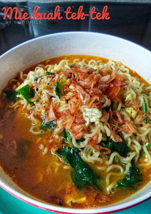 Foto resep Mie kuah tek-tek