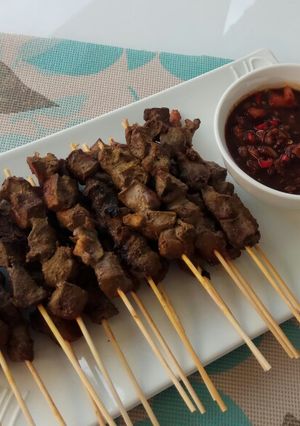 Foto resep Sate Hati Sapi teflon