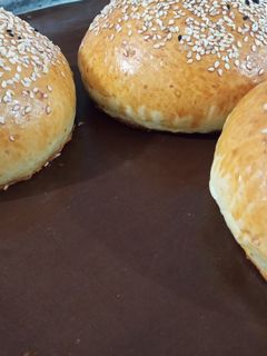 عکسی از دستور نان همبرگر