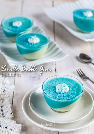 Foto resep Vanilla Bubble Gum Puding