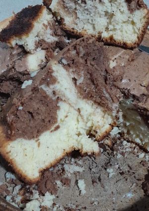 Una foto de Torta matera marmolada