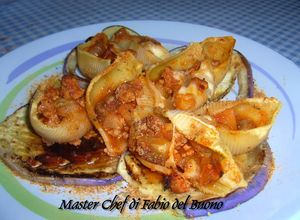 Foto di Conchiglioni ripieni con tritato misto, melanzane e mozzarelle