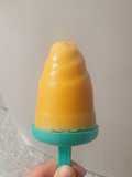 Helado de mango, plátano y yogur de fresa