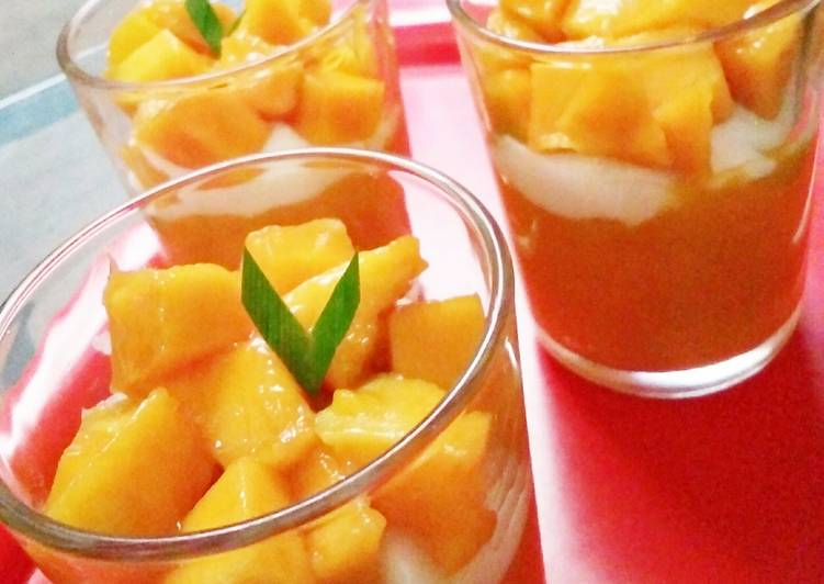 Langkah Mudah untuk Menyiapkan Indonesian King Mango (no whipped cream), Enak Banget
