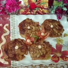 Macaroni Bread Pizza (My own recipe) #cookpadramadan A picture of Macaroni Bread Pizza (My own recipe) #cookpadramadan.