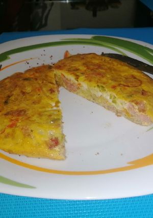 Una foto de Tortilla española modificada