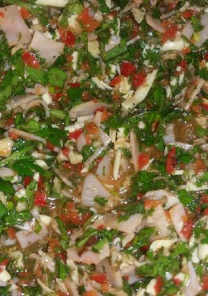 Una foto de Tallarines con pesto!