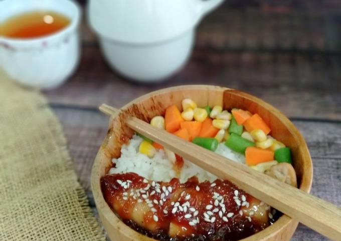 Resep 303 Chicken Teriyaki - Rice Bowl Homemade Teriyaki Sauce Oleh Juni Dwianggiani - Cookpad