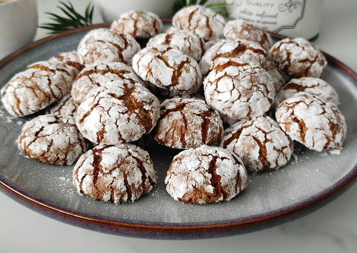 Biscuits craquelés sans gluten (ghoriba)