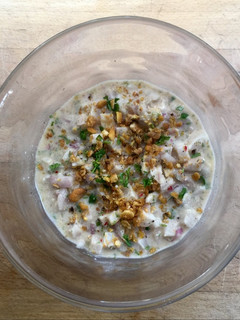 Una foto de Ceviche antillano de pescado