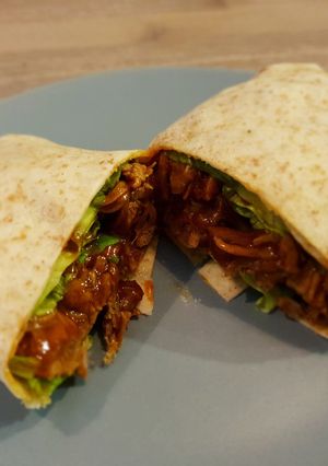 A picture of Pressure Cooked BBQ Pulled Pork/Beef.