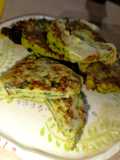 Torreja saludable de brócoli y garbanzos