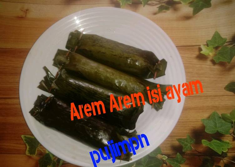 Resep 199. Arem Arem isi ayam yang Enak