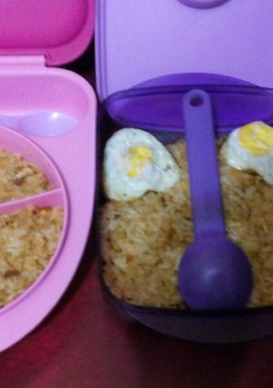 Foto resep Nasi goreng ceplok cinta😍