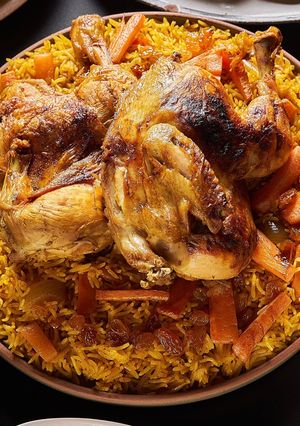 صورة لوصفة رز بخاري على طريقتي