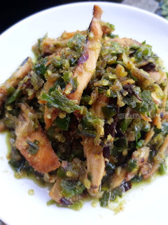 Foto resep Ikan salai cabe hijau