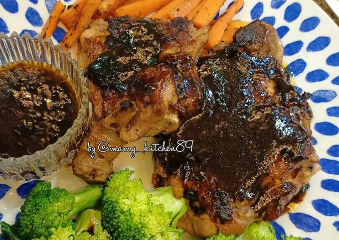 Resipi Grilled Chicken Chop Sos Lada Hitam Resepi Berpantang Oleh Mamy Kitchen89 Cookpad