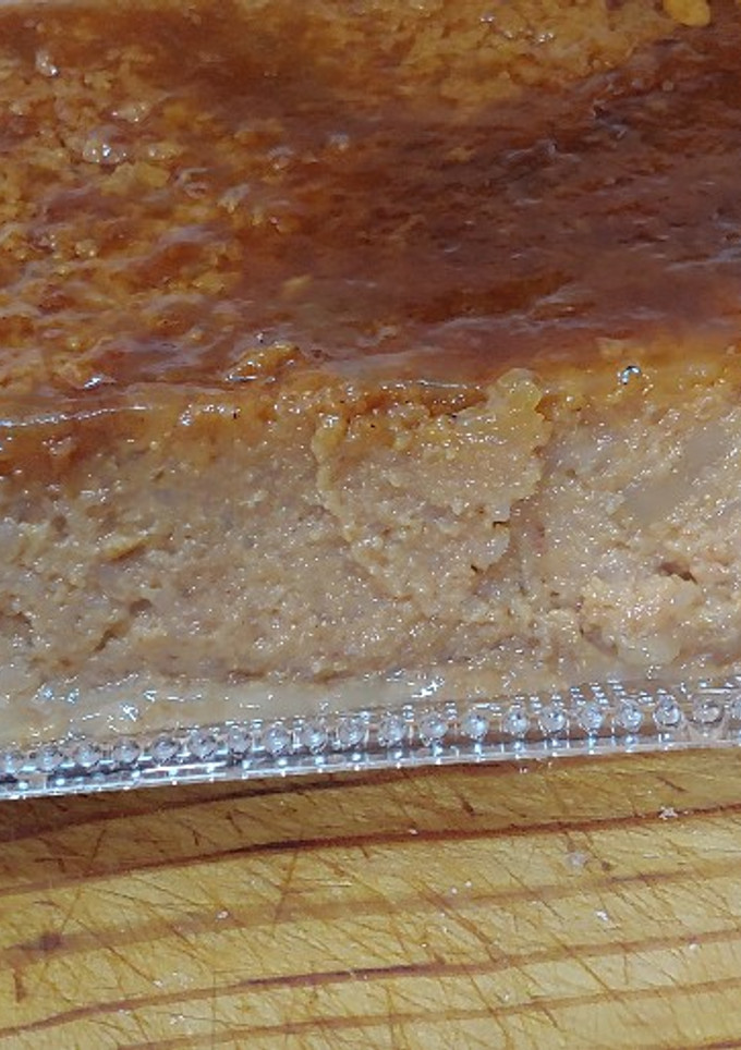 Una foto de Puding manzana y plátano 🍌 🍎