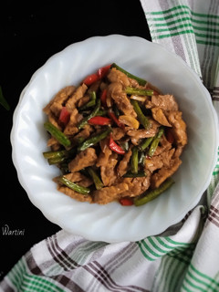 Foto resep Tumis Kacang Panjang Tempe